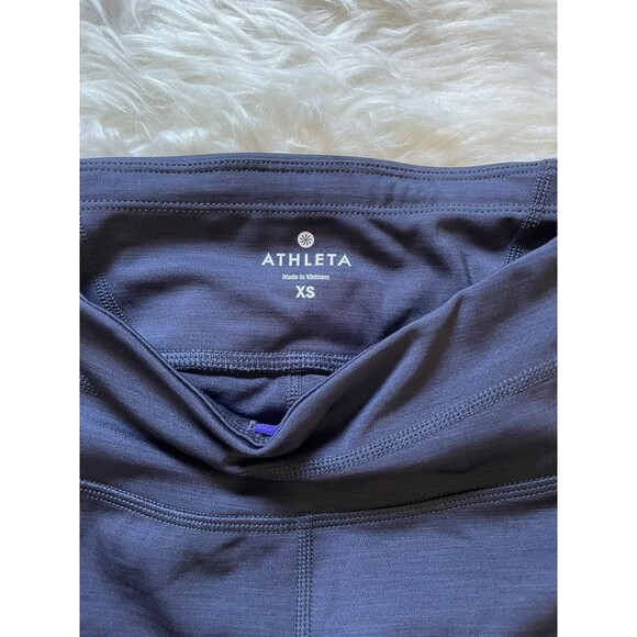 ATHLETA Lot Of 2  Gray and Pink & Blue And  White Yoga Workout Leggings Size XS - Picture 12 of 12
